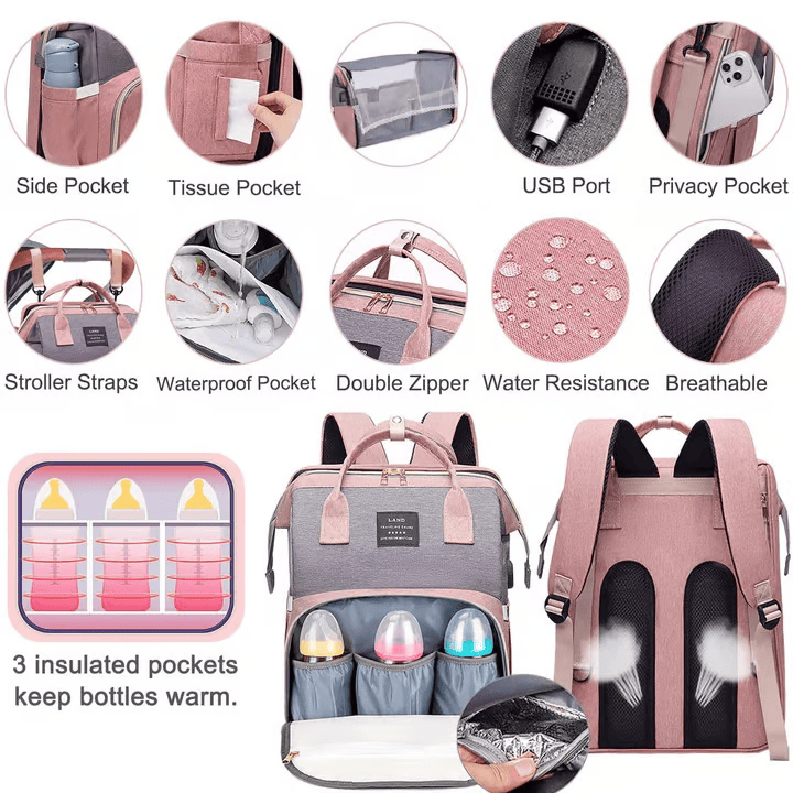 Wickeltaschen-Rucksack